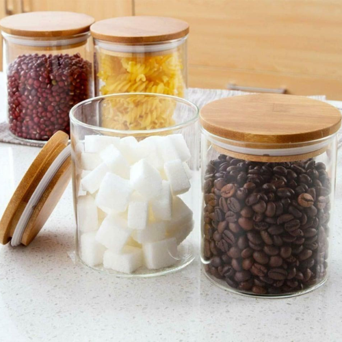 Glass Storage Jar Set